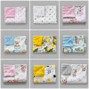 Дитячий двосторонній плед плюш Minky Stripe та польська бавовна 100×80 см